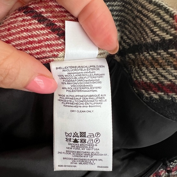 NWT Brooks Brothers Wool Pencil Skirt, 2 - Picture 4 of 8